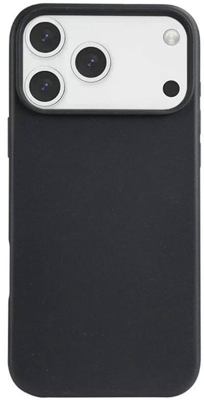 Mobiq - Flexibel Eco Hoesje geschikt voor iPhone 17 Pro - zwart