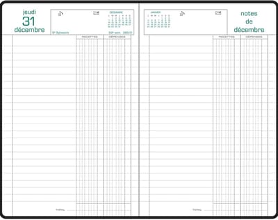 Dagplanner 2024 voor Recepten en Afspraken - 13.5 x 21 cm