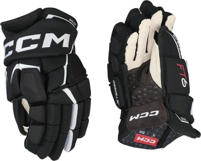 CCM - Jetspeed FT6 - IJshockeyhandschoenen - Kinderen - Zwart - Wit - 12