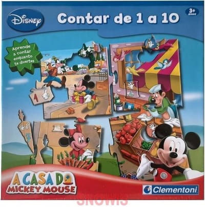 Puzzel Mickey's clubhuis 1 tot 10 - Disney Clementoni