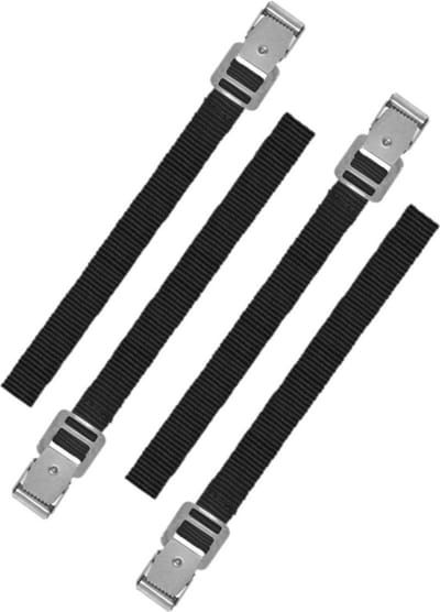 Proplus caravan/camper fietsen spanbanden/sjorbanden/bindriemen - 4x stuks - 30 cm - Auto/caravan/camper fiets accessoires
