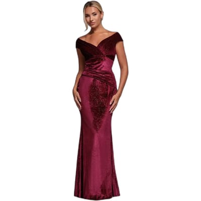 Strakke damesjurk Goddiva Shimmer