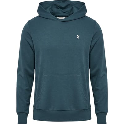 Hummel Heren Hoodie Capuchon Ronde Hals Kangoeroezak Ribboorden Modieus