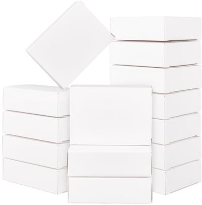 Dailygoods- Zeepverpakkingsdozen 120 stuks - Cadeaudozen met deksel - Verpakkingen voor zelfgemaakte zeep - Compact ontwerp - 7 x 3 x 10 cm - Witte kleur
