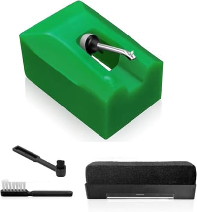 Vervangende Naald - Platenspeler Naald - Muziek Luisteren - Brede Compatibiliteit - 33 45 RPM - Groen