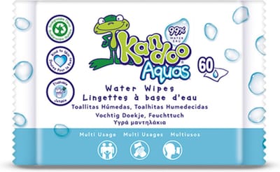 Kandoo Vochtige Toiletdoekjes Aqua - 12 x 60 stuks - Voordeelverpakking
