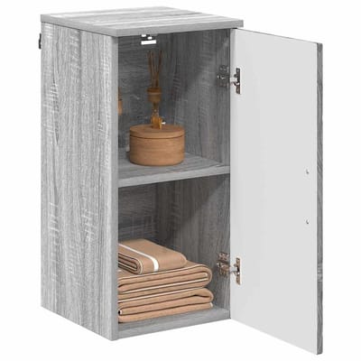 vidaXL - Badkamerkast - Grijs - Sonoma - 30 - x - 31,5 - x - 61 - cm
