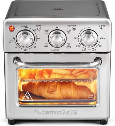 Heteluchtfriteuse Oven - Luchtfriteuse Braden - Gezond Koken - 5-in-1 Functie - 8.5 Liter - Roestvrij Staal
