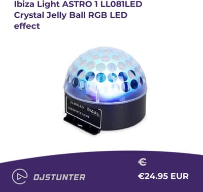 Led discolamp muziekgestuurde kleuren bal (LL081LED)