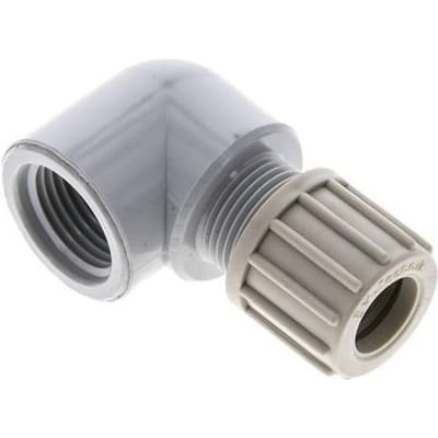 14x12mm & G1/2'' PA L-Vorm Knelfitting Binnendraad 10bar