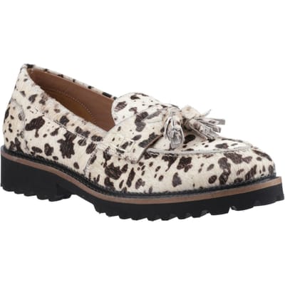 Hush Puppies Ginny Suède Damesloafers met dierenmotief