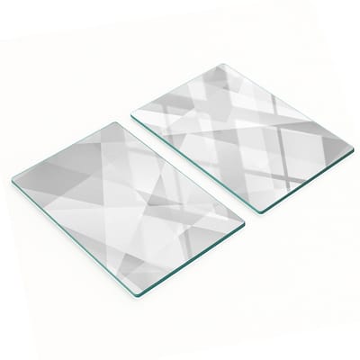 Decoratieve snijplanken van gehard glas, abstract ontwerp, 2x40x52 cm