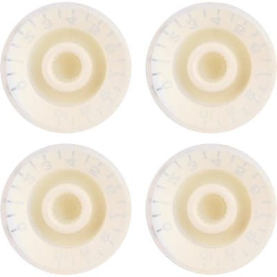4 STuks Snelheid Toon Volume Bedieningsknoppen voor EPI LP Elektrische Gitaar (Wit Zwart) beige