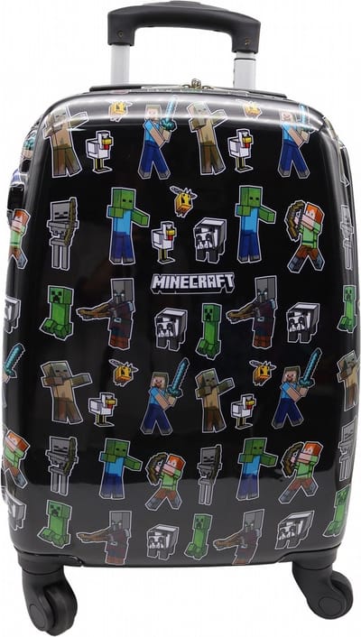 Minecraft | Harde Koffer / Kinder Koffer / Handbagage - Klein - Bedrukt / Small