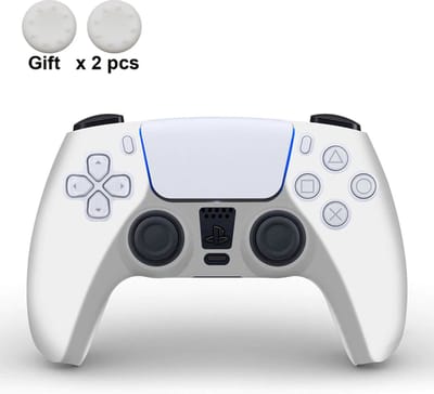 Siliconen Controller Hoesjes | Beschermhoes Skin | Geschikt voor PS5 - Playstation 5 | Softcover Case | Grip | Wit