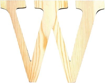 Artemio houten letter W 19 cm