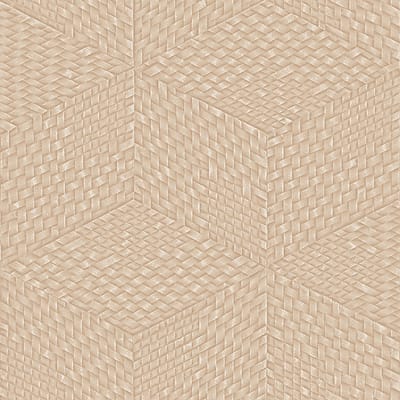 Dutch Wallcoverings - Exclusive Threads Cube Stitch Gold - TP422956