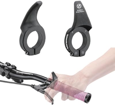 Mini Stuur - Stuur Extensies - Fietscomfort Verbeteren - Ergonomisch Design - 222 mm - Zwart