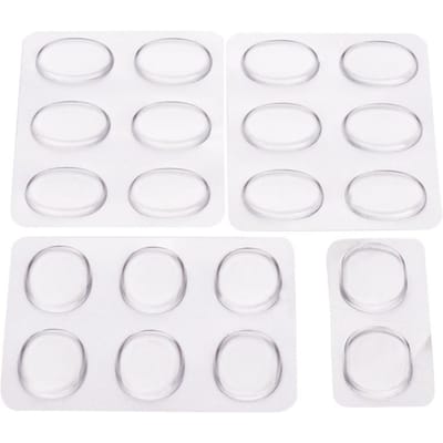 Lot de 20 amortisseurs de batterie pour accessoires d'instruments à percussion Transparent 20pcs transparent