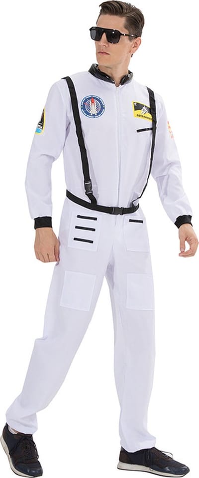 Joya Party® Astronaut Verkleedpak Volwassenen | Science Fiction & Space Kostuum | Nasa Astronaut Ruimte Pak Man | Carnavalskleding | Verkleedkleding | Maat M