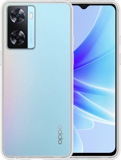 Hoesje - Geschikt voor OPPO A57s - Sterk & Shockproof - Siliconen Case - Hoes Cover - Telefoonhoes - Transparant