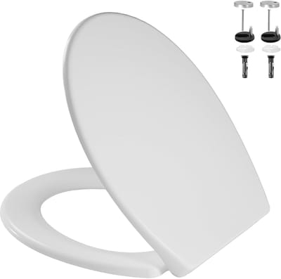 Toiletbril met Softclose en Quick Release - Antibacteriële WC Bril - Premium Duroplast - Makkelijke Montage - Wit