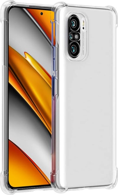 Hoesje Transparant geschikt voor Xiaomi Poco F3 / Mi 11i - Shock Proof Hoesje Case met Versterkte rand