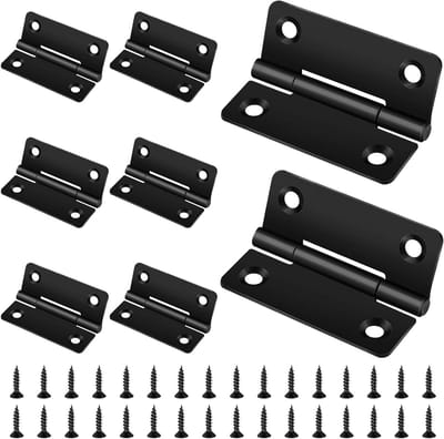 Set van 8 RVS Scharnieren 50 x 39 mm voor Houten Deuren, Kasten en Ramen met 32 Schroeven, Duurzaam en Betrouwbaar