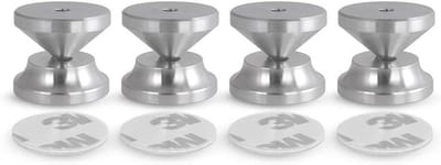 Luidspreker Spikes - Apparaat Isolatie - Geluid Verbeteren - CNC Gefreesd Aluminium - Set van 4 - Aluminium