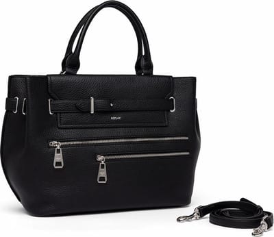 REPLAY Schoudertas Shoulder Bag Black Zwart