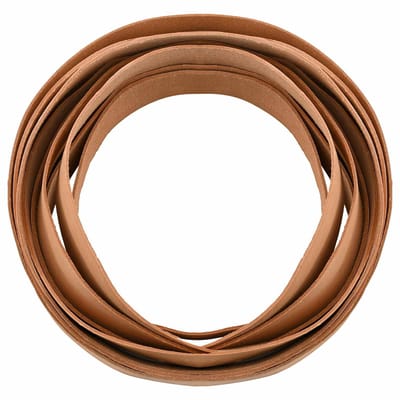 vidaXL - Leren - riem - 1 - Lichtbruin - 200 - x - 2,5 - cm - Leer