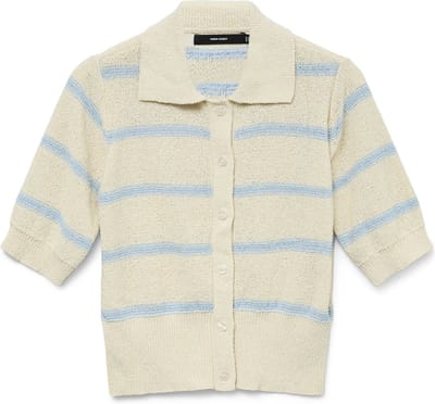 VERO MODA - VMCHERRY 2/4 POLONECK PULLOVER GA - Dames - Gebreide truien