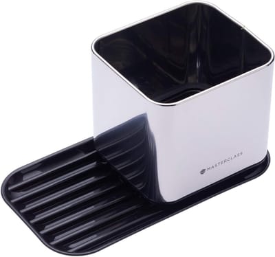 Gootsteen Organizer met Sponshouder en Borstelhouder – Roestvrij Staal, 20 x 11 x 11 cm – Hygienisch en Ruimtebesparend