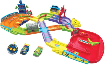 VTECH TUT TUT BOLIDES - MIJN EERSTE OP AFSTAND BESTUURBARE BAAN (+ SIMON SUPERKAMPIOEN / LEO TURBO BOLIDE)