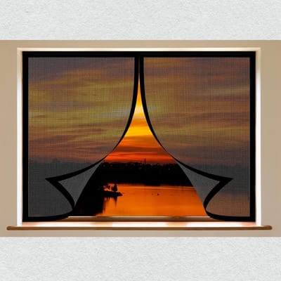 Universeel Magnetisch Hor voor Deur en Raam - Eenvoudige Montage - 150x125 cm - Houdt Insecten Buiten