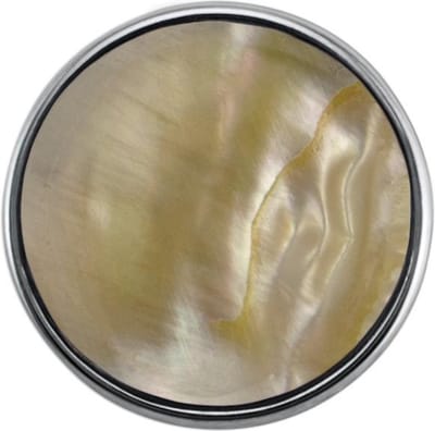 Quiges - Drukknoop Mini 12mm Parelmoer Schelp Beige - EBCMK133