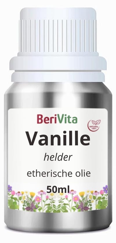 Vanille Olie 50ml - Pure, Heldere Etherische Olie van Vanille Bonen - Vanilla Planifolia Oil - Zonder Alcohol