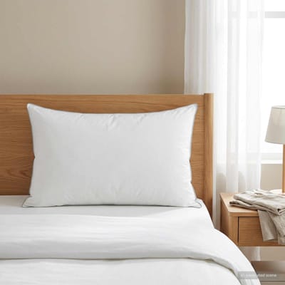 vidaXL - Hoofdkussen - 40 - x - 60 - cm - Australische - Wol - Wit