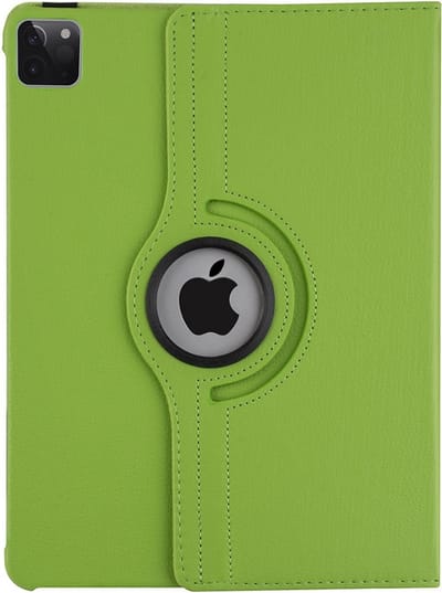 Draaibaar Tablethoes met Standaard geschikt voor Apple iPad Pro 11 (2020/2021/2022) | Tabletcase Bookcase met regelbare standen | Tablet Hoes Hoesje met 360 graden Rotatie - Groen