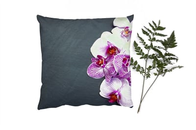 Sierkussens - Kussentjes Woonkamer - 50x50 cm - Orchidee - Bloemen - Roze - Flora