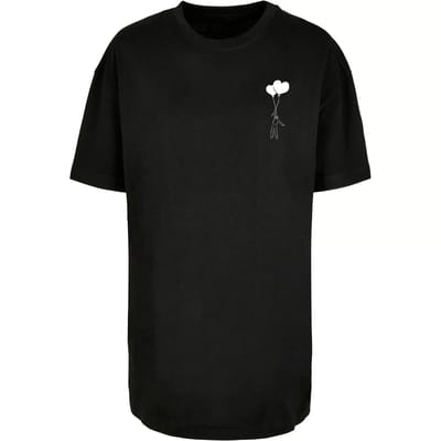 Merchcode - Love In The Air Oversized Boyfriend Dames T-shirt - XL - Zwart