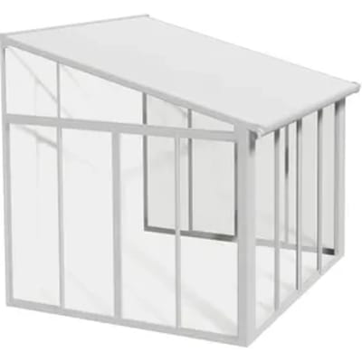 Palram - Canopia Serre, Veranda En Solarium Sanremo - Helder - Wit -314x300cm
