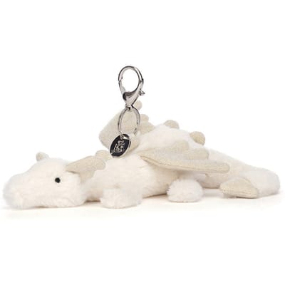 Jellycat bag charm Snow Dragon