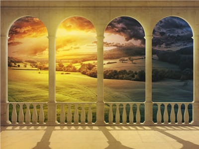 Fotobehang - Dream about magical fields.