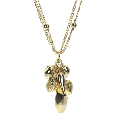 Behave - ketting met hangers - nikkelvrij - cadeau in geschenkzakje - 48 cm