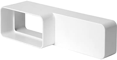 Verloopstuk voor rechthoekige buis 220 x 55 mm - 110 x 55 mm - Connector voor PVC ventilatiesystemen
