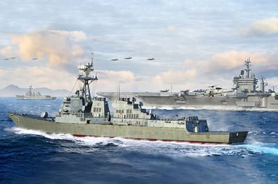 Trumpeter Modelbouwpakket Militaire voertuigen - 62009 USS Oscar Austin DDG-79 - Arleigh Burke-klasse - Amerikaanse Torpedojager Plastic - 1:200 - Modelbouw