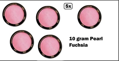 5x PXP Professional Colours 10 gram Pearl Fuchsia - Schmink Fuchsia festival thema feest party fun