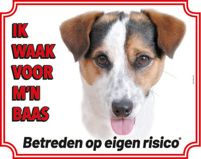 Waakbord 20 Jack Russel 20x25cm