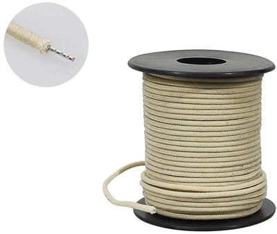 Boston PBW50/WH Push Back Wire – Wit, 15,2 m, USA Made (Gavitt)